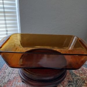 Vintage Anchor Hocking Amber Loaf Pan